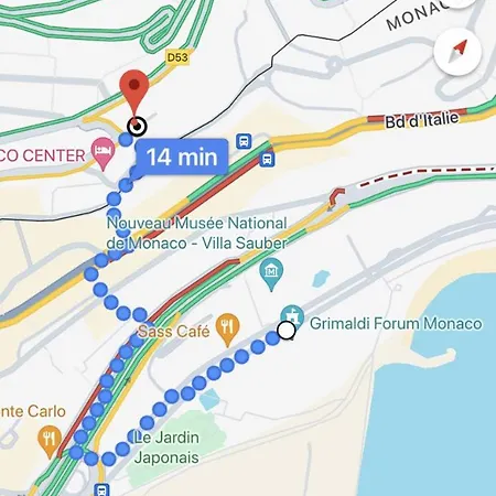 Monaco Francois Blanc & Parking & Balcon App 2 公寓